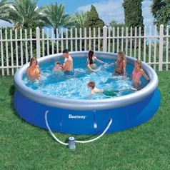 Piscina Bestway Fast Set 10.179L – Azul + Filtro por R$479,90