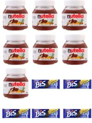 [APP+AME] 7 Nutella 140g + 5 Biss 126g | R$54
