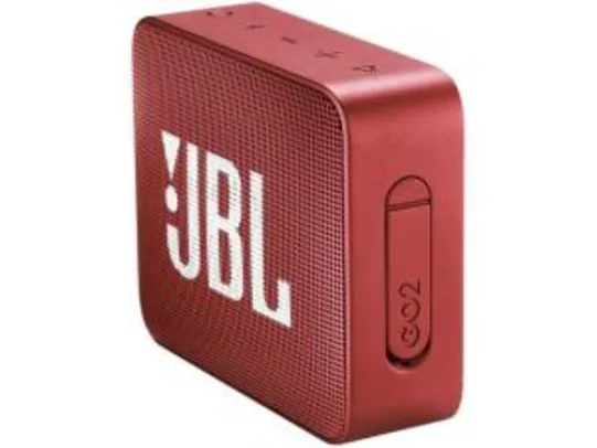 Caixa de Som Bluetooth Portátil à prova dágua - JBL GO 2 3W R$116 (Laranja, vermelha e verde)