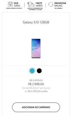 Galaxy S10 128GB | R$2.599