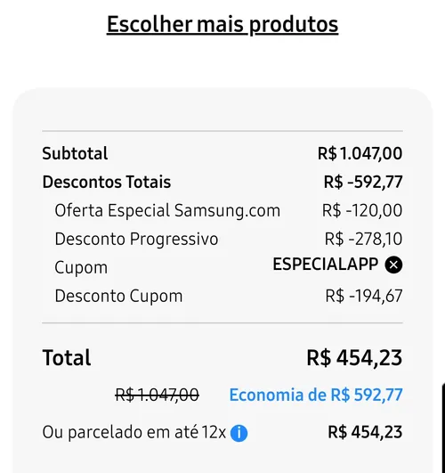 Imagem na descrição da promoção