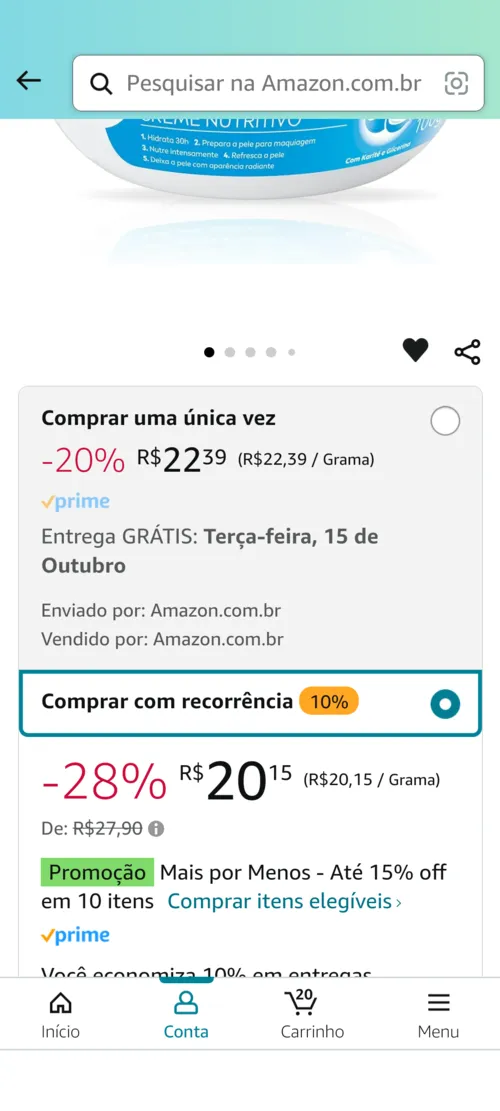 Imagem na descrição da promoção