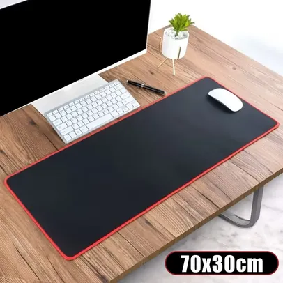 Mouse Pad Gamer Extra Grande 70x30cm Speed Antiderrapante Emborrachado Precisão Borda Costurada Antideslizante