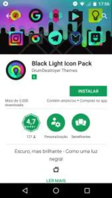 Grátis: BLACK LIGHT ICON PACK | Pelando