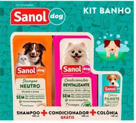 Kit Shampoo e Condicionador Pets