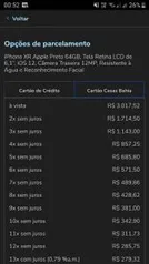 iPhone XR Apple Preto 64GB, Tela Retina LCD de 6,1”, iOS 12, Câmera Traseira 12MP, Resistente à Água e Reconhecimento Facial