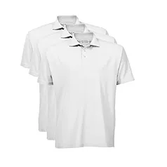 Kit 3 Camisas Polo, basicamente., Masculino, Branco, P, M ou G