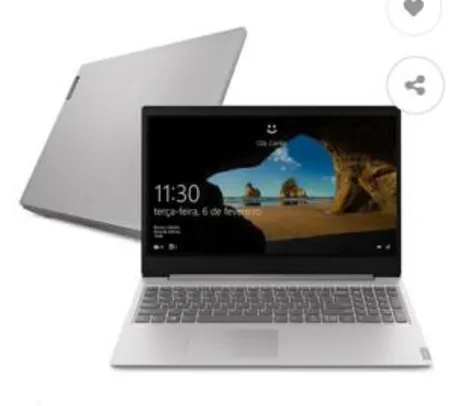 Notebook Lenovo Core i5-8265U 8GB 1TB Tela 15.6” Windows 10 Ideapad S145