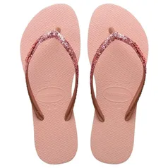 Havaianas Slim Glitter II Rosa Ballet/Dourado