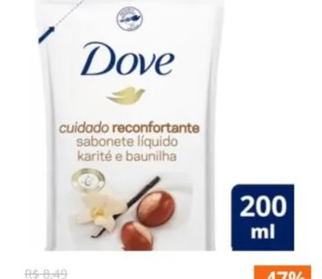 Sabonete Dove Liquido Karite Refil 200ml R$4,49