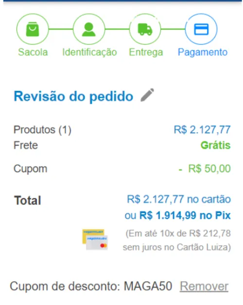 Imagem na descrição da promoção