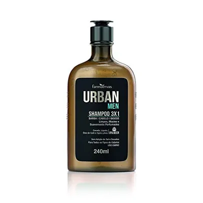 [PRIME/Rec] Shampoo Urban Men IPA 3X1, Urban, Incolor, 240ml