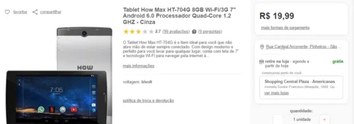 Imagem na descrição da promoção