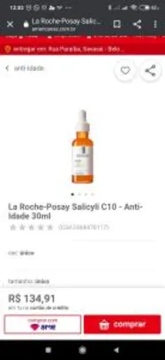 La Roche-Posay Salicyli C10 - Anti-Idade 30ml | R$ 135