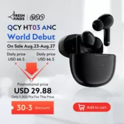 FONE QCY HT03 TWS |  40% OFF