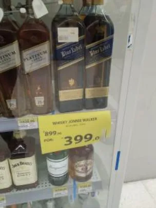 Saindo por R$ 399: [Walmart Novo Hamburgo (R$)] Whisky Johnnie Walker Blue Label | R$399 | Pelando