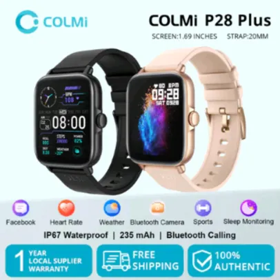 COLMI P28 Plus Smart Watch Bluetooth Calling IP67 À Prova D 'Água Freqüência Cardíacas 