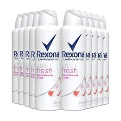 Desodorante Aerosol Rexona 90g - 10 unidades - R$71