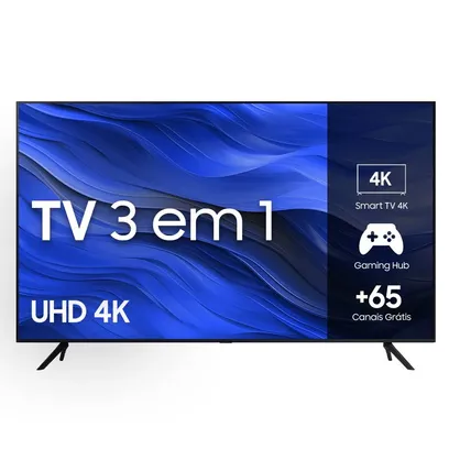 Foto do produto Smart Tv Samsung 58" Uhd 4K 58CU7700 2023, Processador Crystal 4K, Gaming Hub Tela Sem Limites