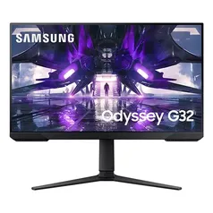 Monitor Gamer Samsung Odyssey G32 27" LED Full HD, 165 Hz, 1ms, HDMI/DisplayPort, FreeSync Premium, Ajuste de Altura, Preto