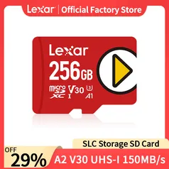 Cartão de memória MicroSD Lexar (128GB, 256GB, 512GB, 1TB)