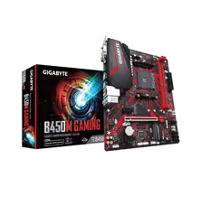 Placa Mãe Gigabyte B450M Gaming, Chipset B450, AMD AM4, mATX, DDR4 - R$ 500