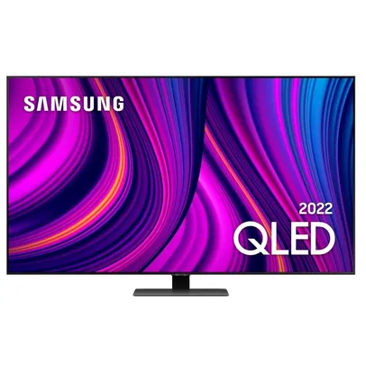 Smart TV Samsung 55'' Q80B 4K QLED Processador IA Som em Movimento Modo Game Design Slim Dolby Atmos Alexa Built In