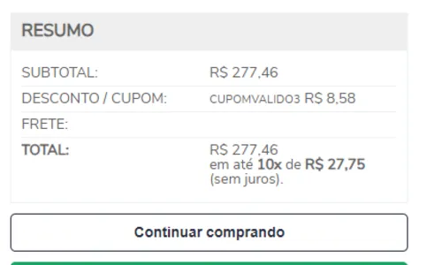 Imagem na descrição da promoção