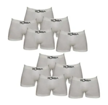 Kit com 10 Cuecas Boxer Zorba