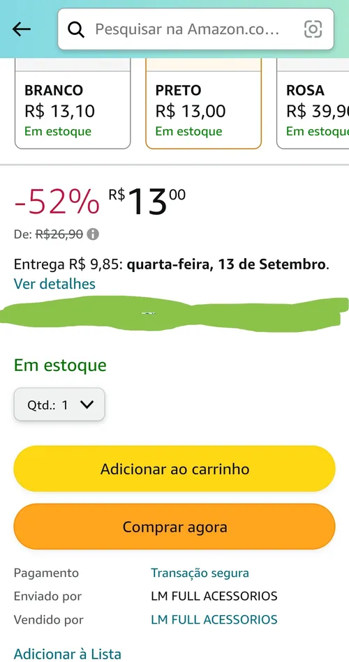 Imagem na descrição da promoção