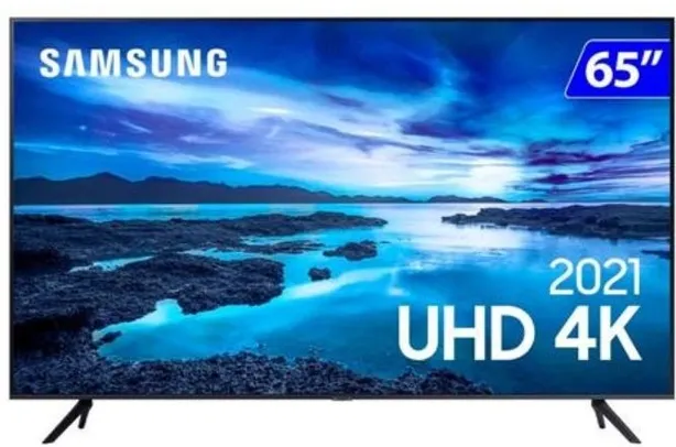 Saindo por R$ 3800: Smart TV Samsung LED 65 4k Wi-Fi Tyzen Crystal | R$3800 | Pelando