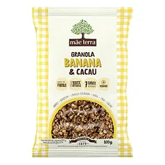 [ 3x 800g ] Granola Mistura Flocos de Cereais Integrais Banana & Cacau