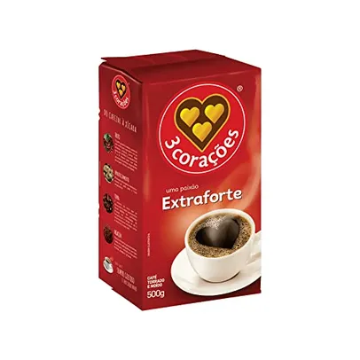 [Rec] [50% 2° unidade] Café Torrado E Moído 3 Corações Extra Forte 500G