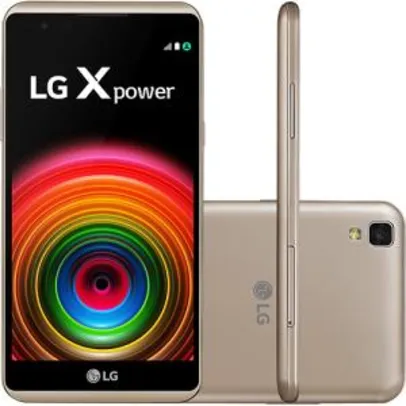 Smartphone LG X Power Dual Chip 16GB Câmera 13MP - Dourado - R$523 no Cartão Americanas