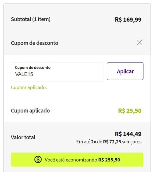 Imagem na descrição da promoção