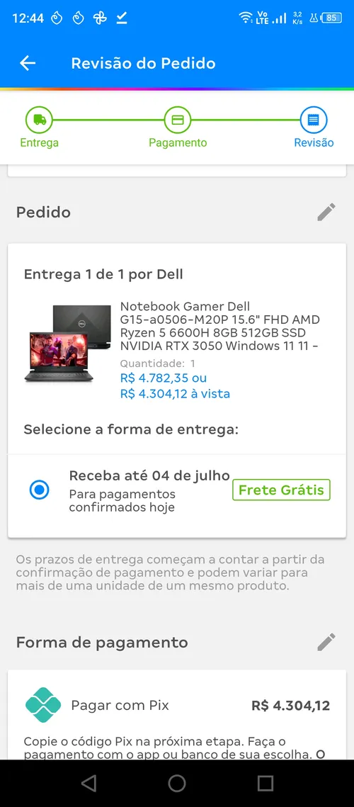 Imagem na descrição da promoção