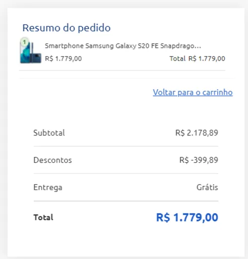 Imagem na descrição da promoção