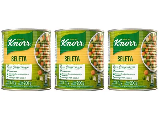 Kit Seleta de Legumes Knorr 3Unid | 8,37