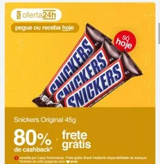 [AME 80%] Snickers Original 45g | R$1,99