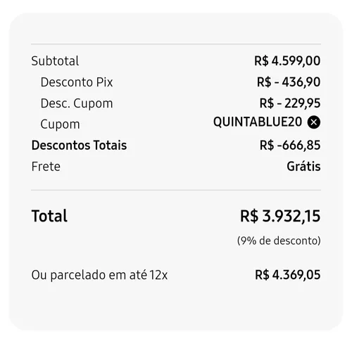 Imagem na descrição da promoção