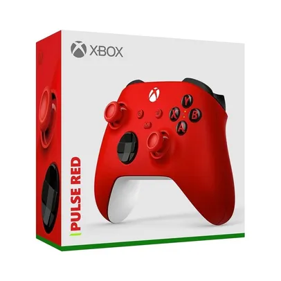 Controle Joypad Xbox Series X/S Wireless com Bluetooth Vermelho