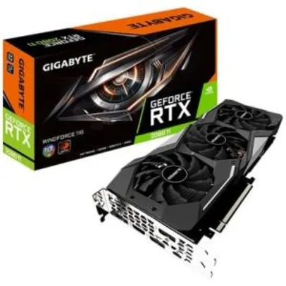 Placa de Vídeo Gigabyte NVIDIA GeForce RTX 2080 Ti WindForce 11GB, GDDR6 - R$4599