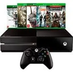 [Cartão Submarino] Console Xbox One 500GB + 5 Jogos + Controle Sem Fio