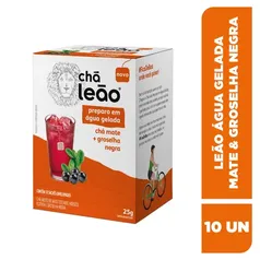 Chá Leão Mate Groselha Negra - Sachê 25g - 10 unidades