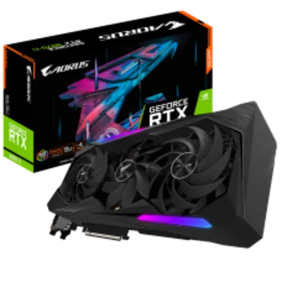 Placa de Vídeo Gigabyte AORUS NVIDIA GeForce RTX 3070 Ti MASTER 8G, LHR, 8GB, GDDR6X, DLSS, Ray Tracing, GV-N307TAORUS M-8GD