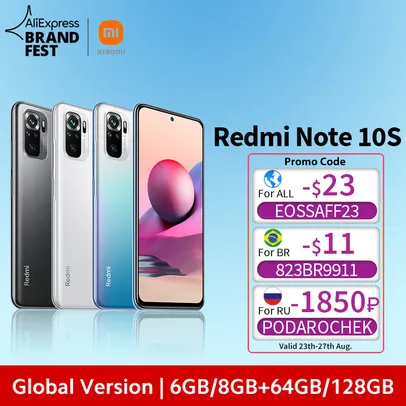  Version Xiaomi Redmi Note 10S 6/64gb