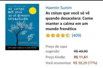 E-book As coisas que você só vê quando desacelera - Haemin Sunim