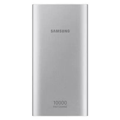 Bateria Externa Samsung 10.000MAh Carga Rápida USB Tipo C - Prata | R$ 89