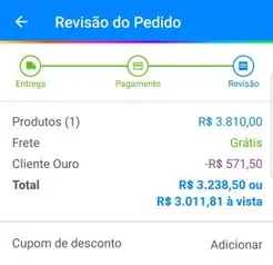 [APP + CLIENTE OURO) Smartphone Samsung Galaxy S20+ 128GB Cloud Blue - 8GB RAM Tela 6,7” - R$2861