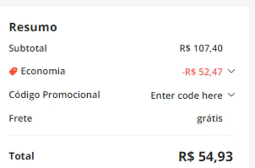 Imagem na descrição da promoção